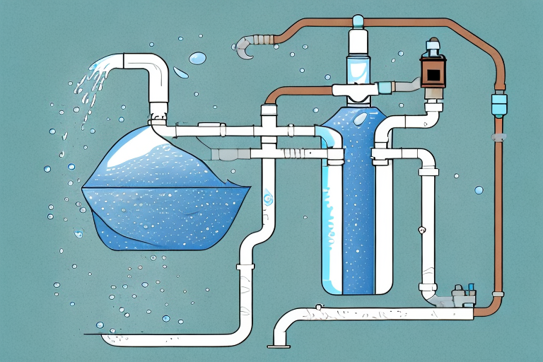 A powered water purifier situated in a rustic environment