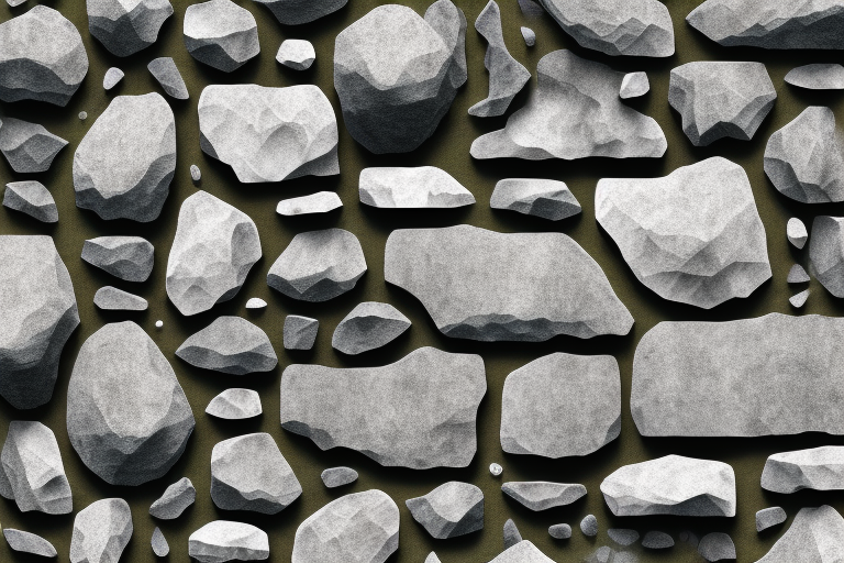 A detailed and textured stone wall