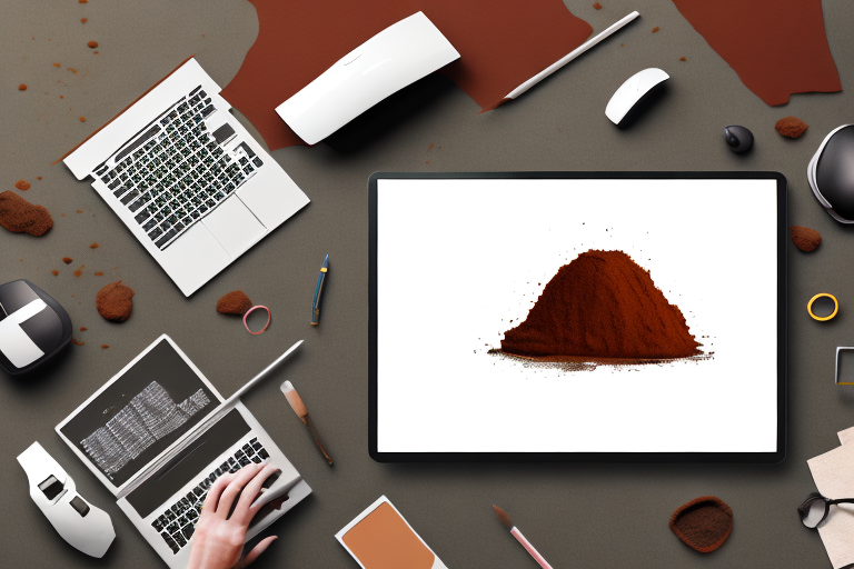 A pile of horse dung with a rust-colored hue
