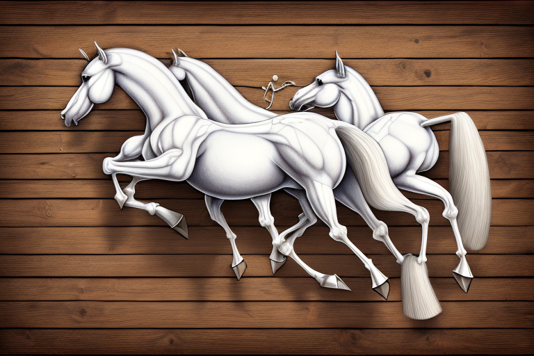 A double horse saddle