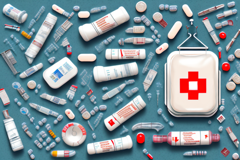 A large medkit placed on a rugged
