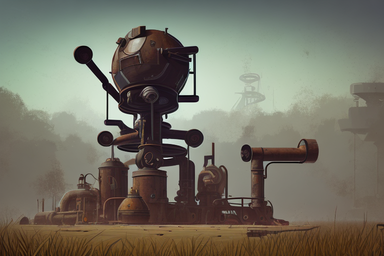 An auto turret from the game rust