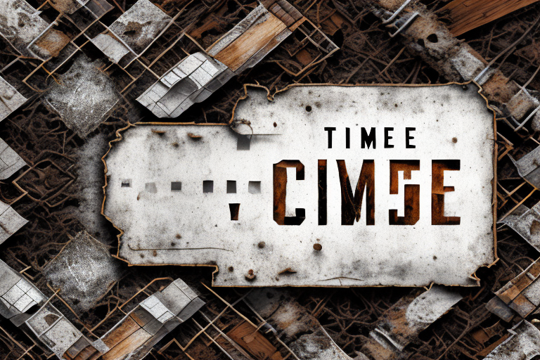 A timed explosive charge in a rustic environment
